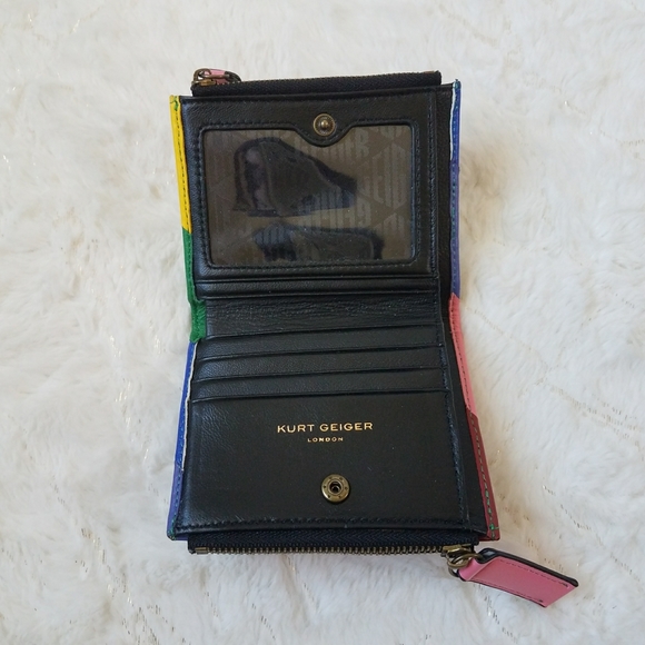 Kurt Geiger Rainbow Leather Small Wallet - Picture 3 of 9